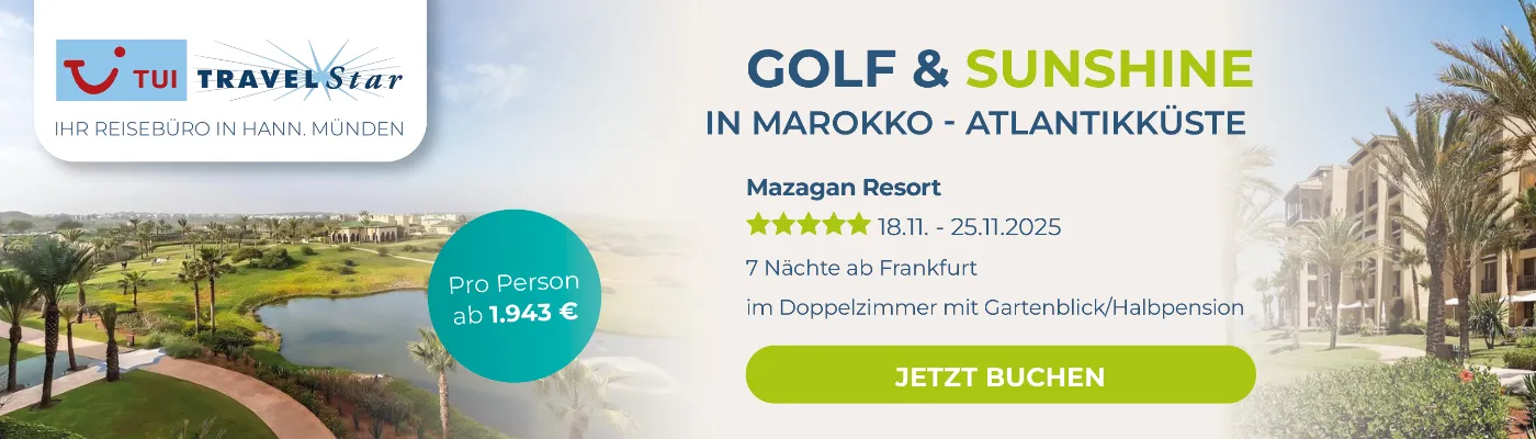 Reisebüro Ideal Golfreise Marokko
