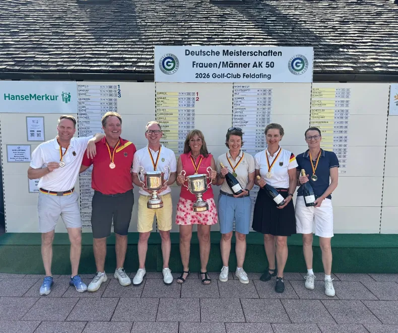 Neue Deutsche Meister der AK 50 im Golfclub Feldafing