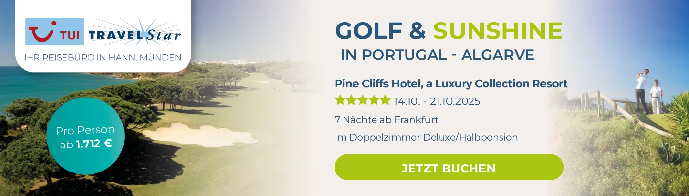 Reisebüro Ideal Golfreise Algarve Portugal