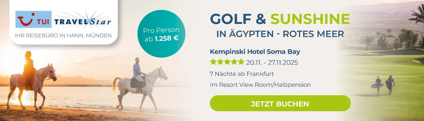 Reisebüro Ideal Golfreise Soma Bay Ägypten