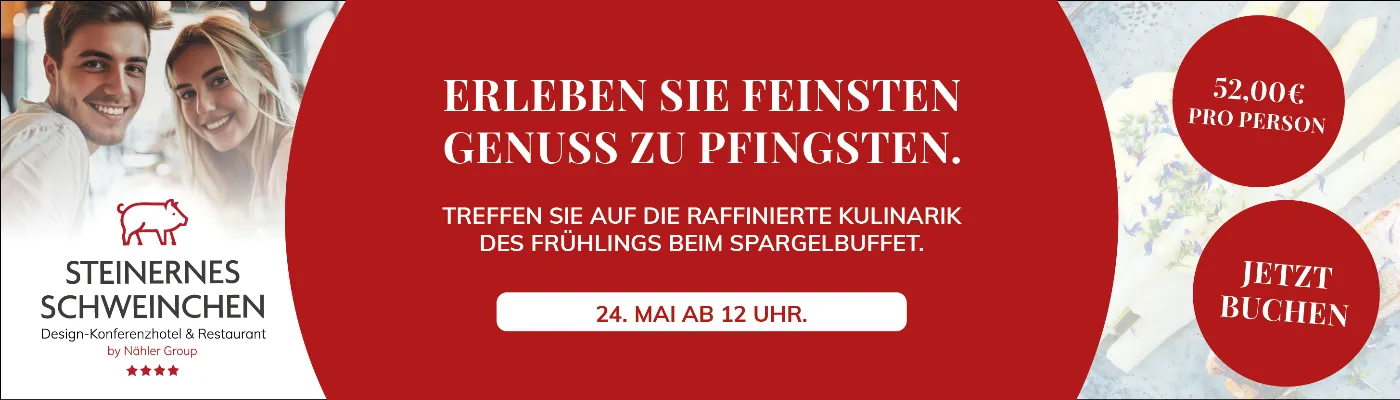 Steineres Schweinchen Pfingsten