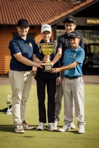 Jugendteam Oberaula; vlnr. Maximilian Bechtel, Luis Krumpholz, Felix Riemann, Ben-Luca Sajas
