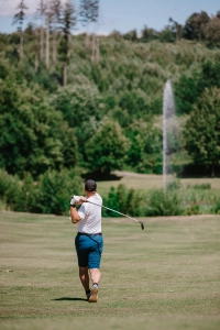 Golfspieler auf Bahn 12 in Oberaula