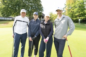 Uwe Scheller, Paulina Müller (Golf & Business), Viktoria Kuke (Mundus Marketing) und Kai Ruge stellten sich zusammen den 9 Bahnen in Kassel