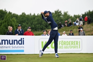 Helen Briem beim Abschlag im letzten Jahr