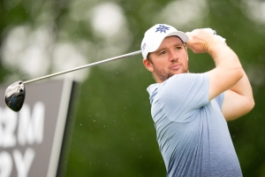 Horsfield beim Abschlag an Bahn 13 während der LIV Golf Virginia