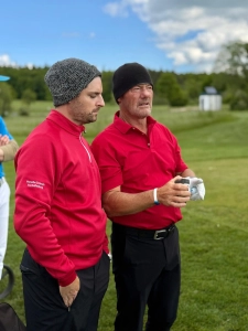 Major-Sieger Alex Cejka feierte sein DGL-Debüt und schlug für Hanau-Wilhelmsbad (hier mit Teamkollege Florian Weyrauch) ab