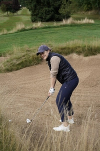 So einige Bälle landete in den tückischen Bunkern des Golfclubs