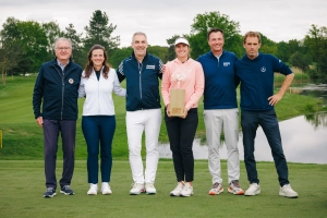 Die Siegerehrung der Amundi German Masters