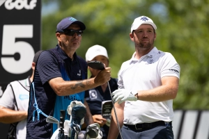 Sam Horsfield und sein Caddie Terry Mundy